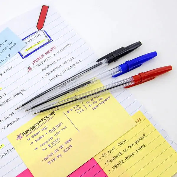 Pure Assorted Color Pens (12/Pack)